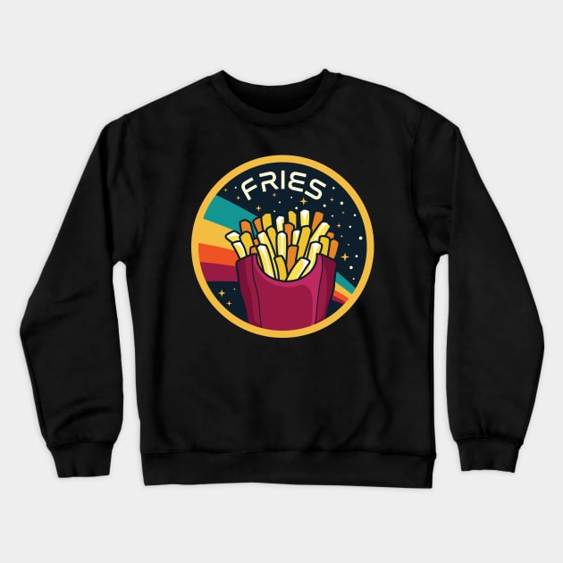 Fries Space Delivery Crewneck Sweatshirt by spacedowl